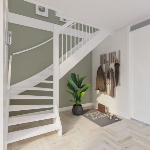 Onderkwart trap